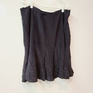 GAP Skirt 100% Silk Black Sz 16